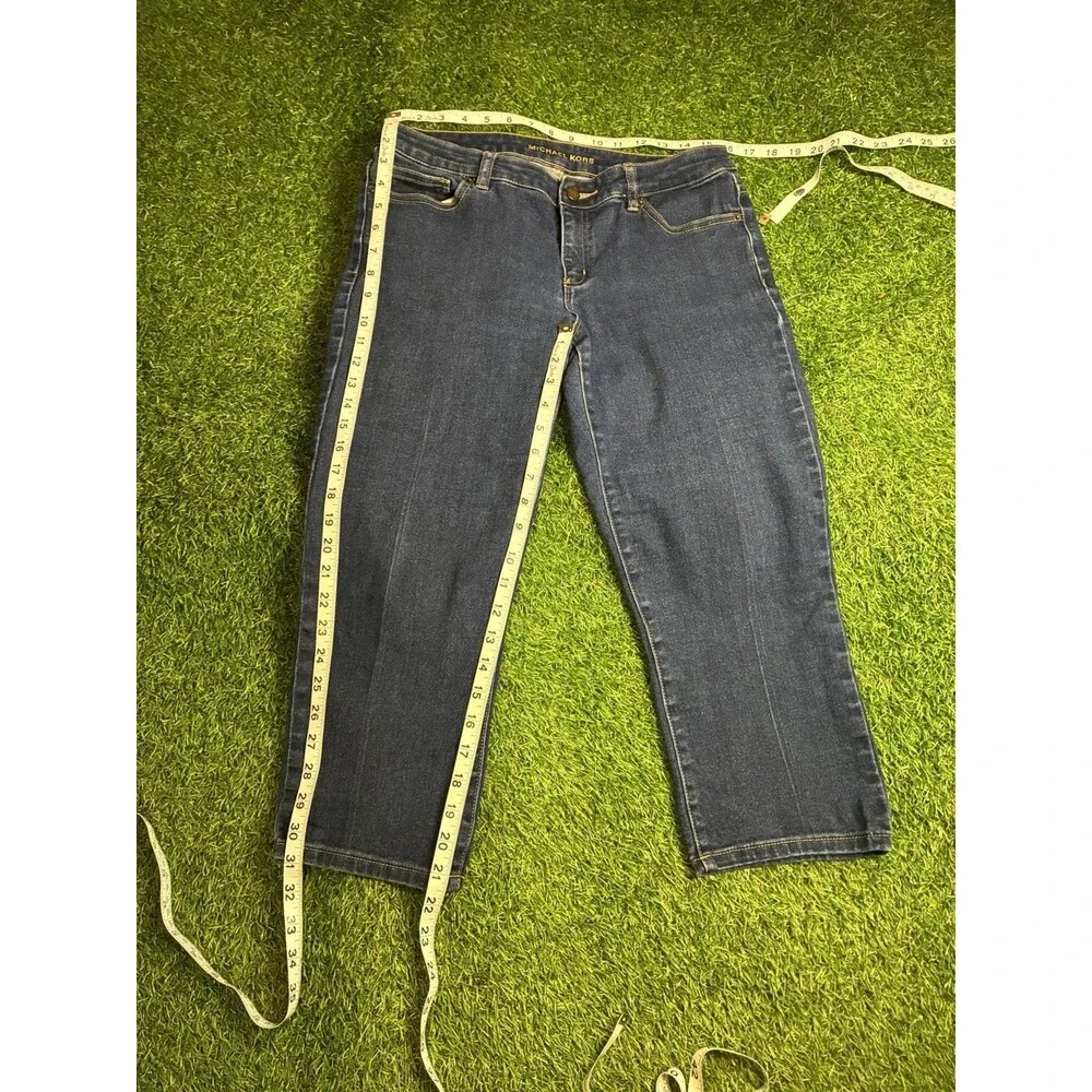 Michael Kors Skinny Crop Jeans Women’s Size 8 Dark Wash Stretch Denim Cropped